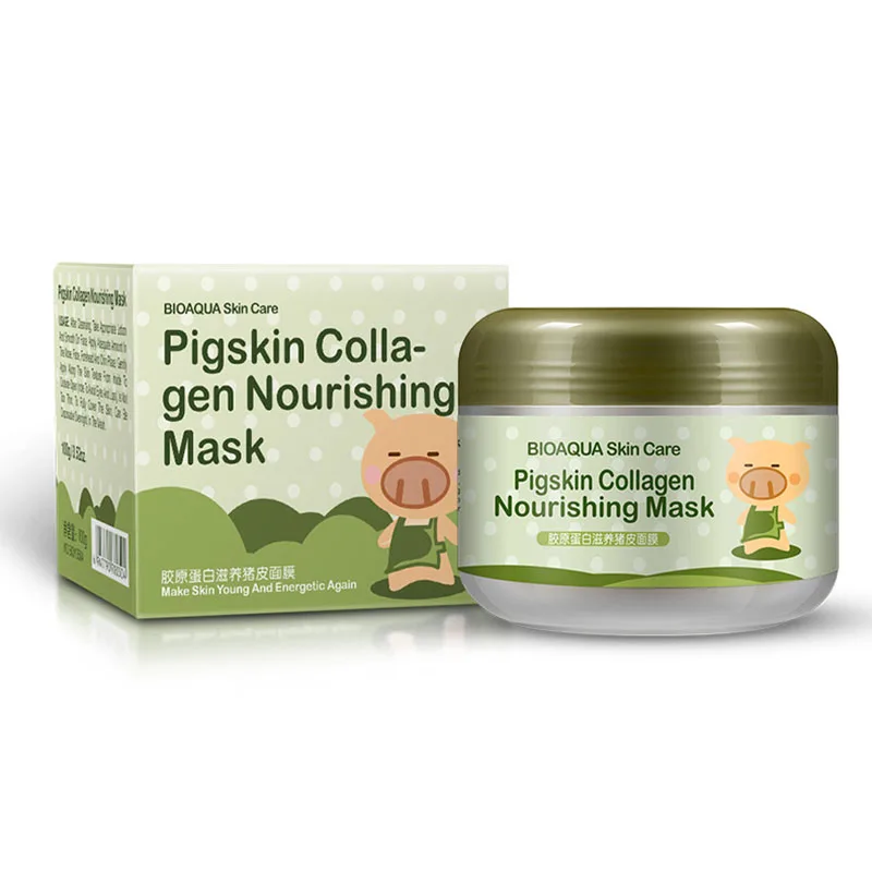 

Коллагеновая маска для ухода за лицом, удаление черных точек, отбеливание, увлажнение, лечение акне, грязевая маска для лица