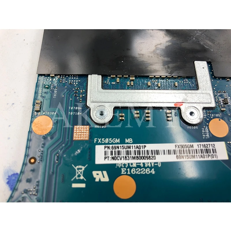 

Akemy FX705GM Motherboard For Asus TUF Gaming FX705G FX705GM 17.3 inch Mainboard Motherboard w/ I7-8750H GTX 1060/V6GB GDDR5