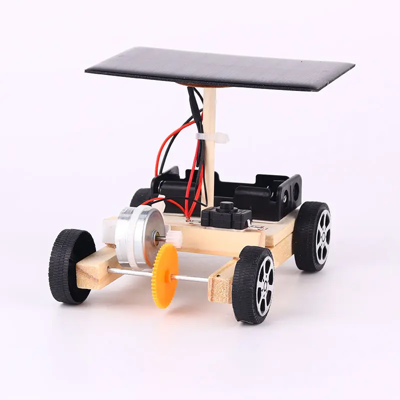 

diy technology small production solar car walli robot manual material assembling toy model