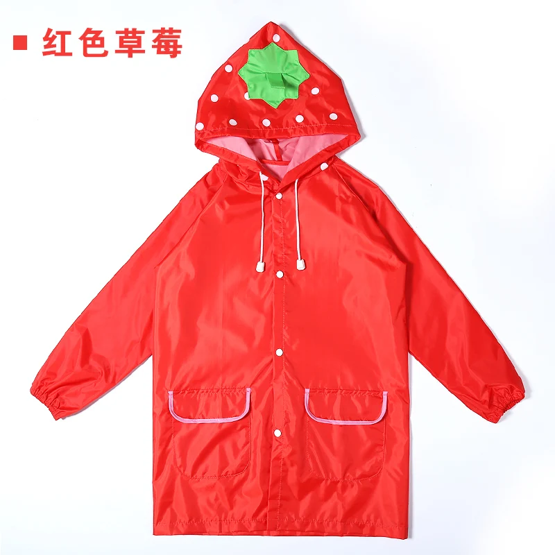 Милый детский дождевик с капюшоном светоотражающий непромокаемый для пеших