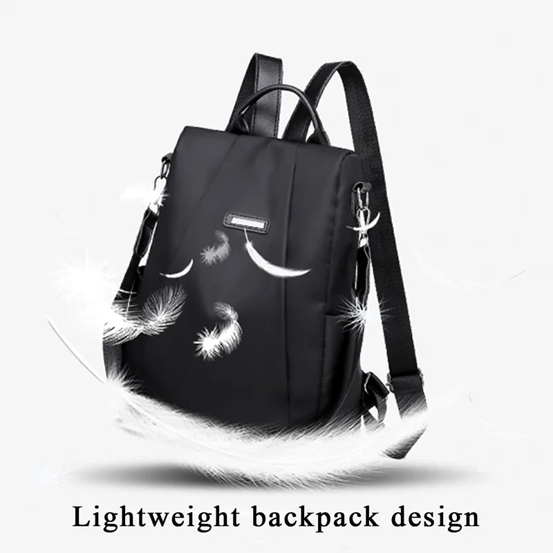 

Women's Portable Anti-theft Travel Backpack Girls Casual Nylon Lager Capacity Shoulder Bag Schoolbag Hot Fashion Shopping Tote