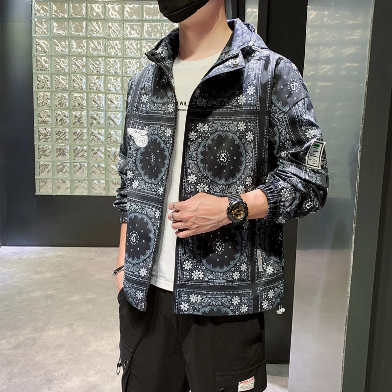 Palid курточка бомбер для мужчин с капюшоном на весну верхняя одежда ветровка