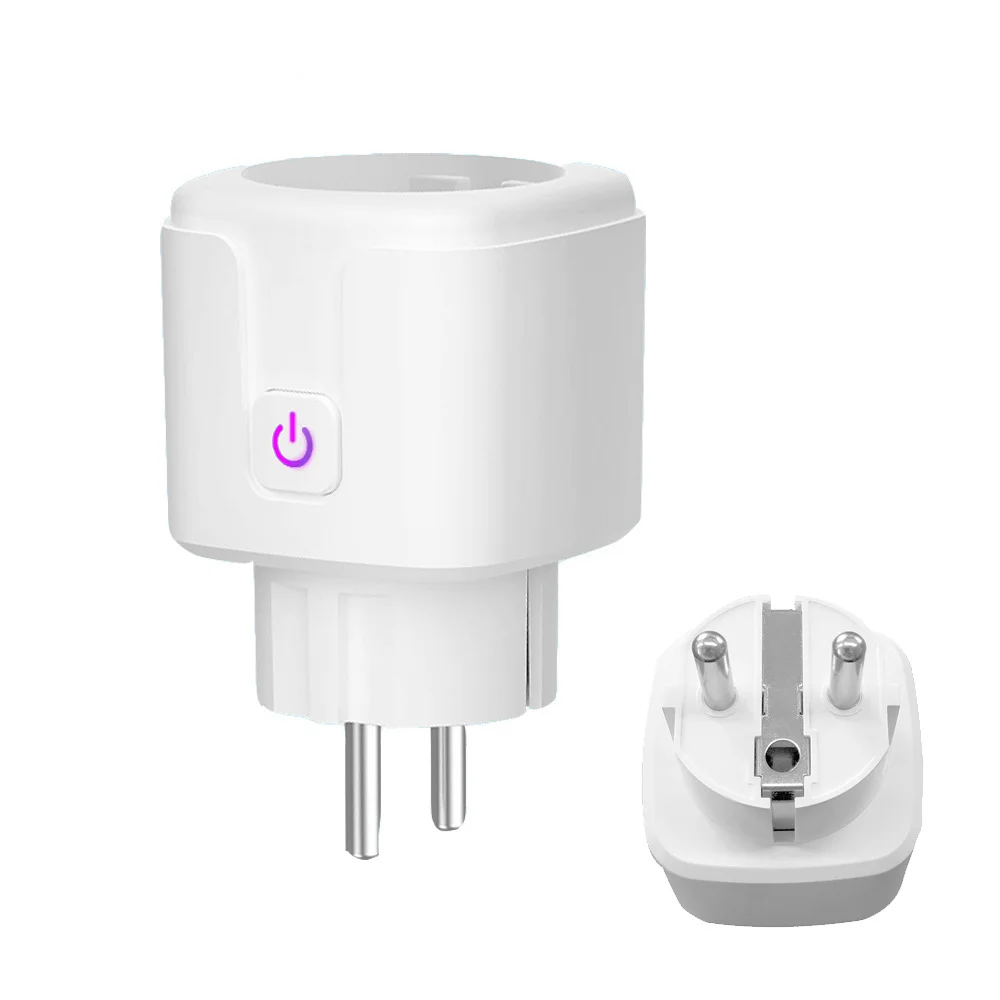 

Doingwell TP22A Smart Wifi Into Wall Plug Tuya App Europe Multifunctional Outlet With Electricity Energy Saving Function