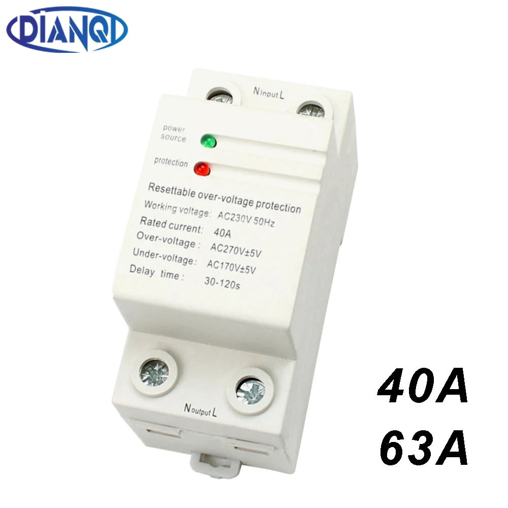 1 шт. 40A 63A 230V Din rail автоматическое восстановление Повторное подключение