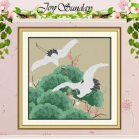 white crane spreads wings counted cross stitch 11ct 14ct cross stitch set wholesale cross stitch kit embroidery needlework