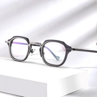 vintage acetate glasses frame men prescription myopia optical titanium alloy eyeglasses frame women male luxury brand eyewear