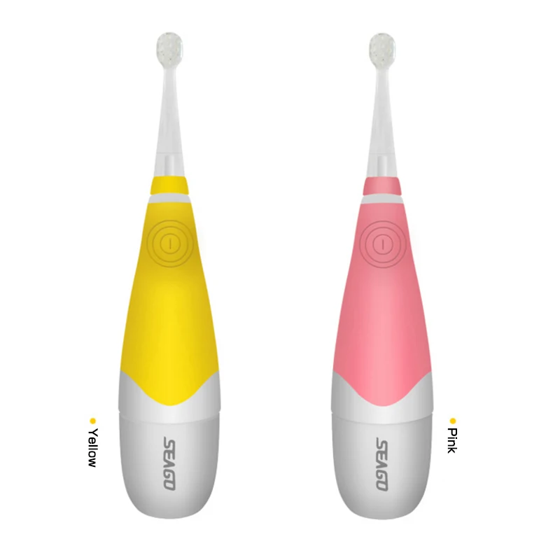 

SG-902 Seago Child Baby Sonic Electric Toothbrush Intelligent Vibration With LED 3-12 Years Old Soft Fur Waterproof Tooth Brush