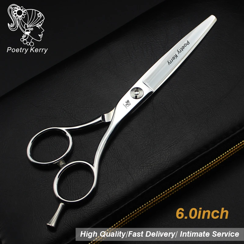 

6 inch poem Kerry "Professional hair Barber scissors set straight scissors and curved pieces hair care & styling