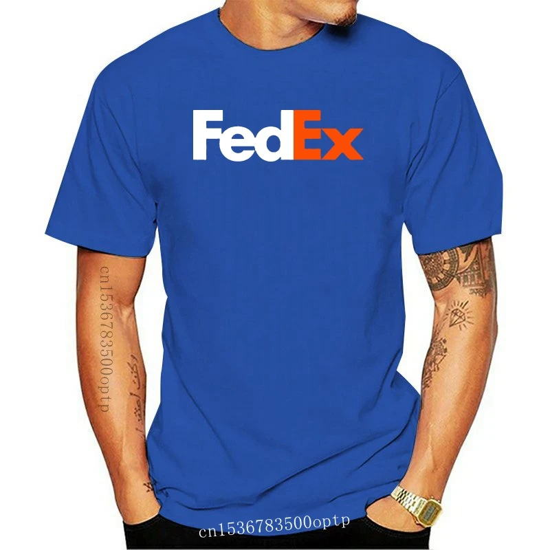 

Белая оранжевая футболка с логотипом FedEx