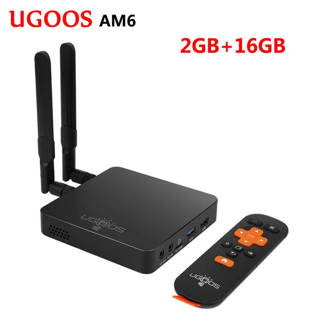 only AM6 UGOOS AM6 Amlogic S922X Smart Android 9,0 ТВ приставка DDR4 2 Гб ОЗУ 16 Гб ПЗУ 2,4G 5G WiFi 1000M LAN Bluetooth 4K HD OTA медиаплеер - Цвет: only AM6