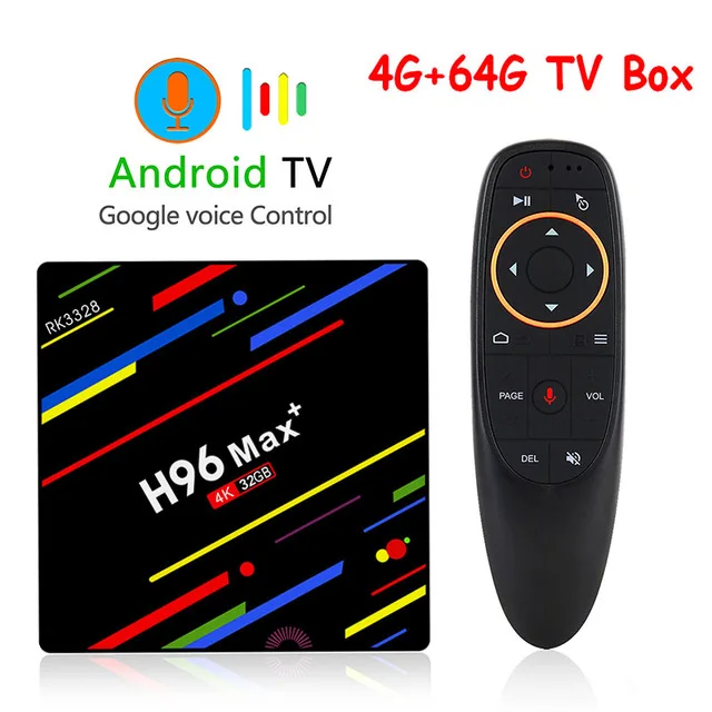 4G 64G Смарт-приставка H96 Max Plus ТВ приставка Android 8,1 4 Гб 64 Гб Rk3328 четырехъядерный 5G Wifi 4 K H.265 медиаплеер H96 Pro H2 P - Цвет: 4G 64G