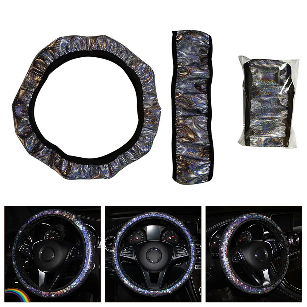 

Universal Steering Wheel Cover Accessories Bronzing Colorful FOR 38-37CM