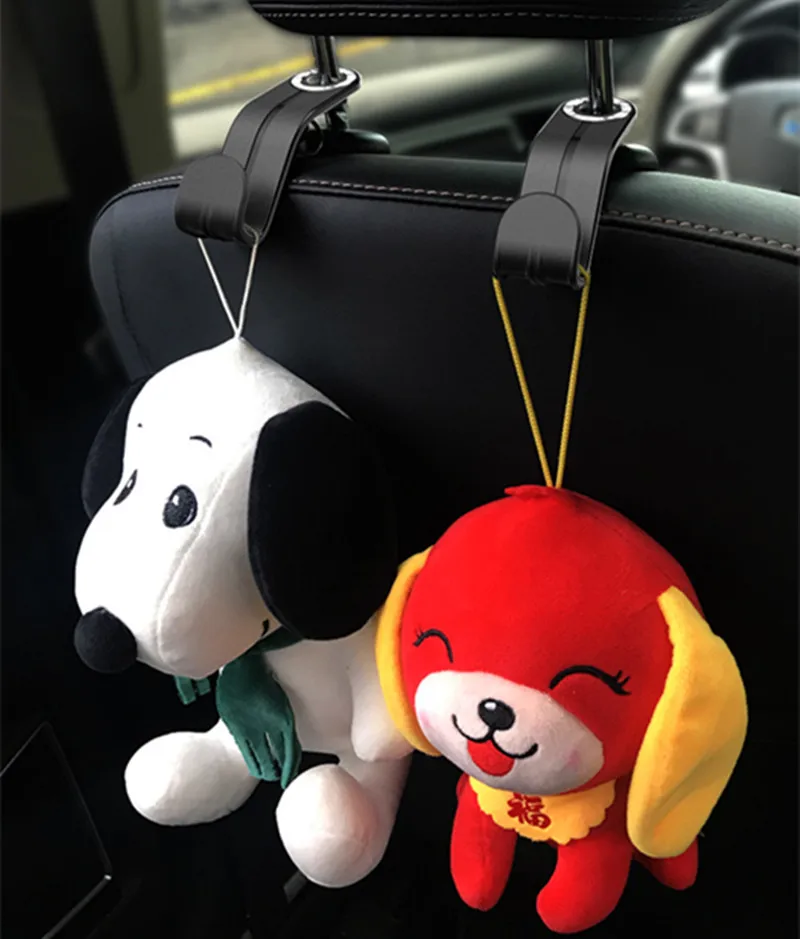 

Multi-functional ABS Auto Car Seat Back Headrest Hanger Bag Hook Holder Bag Purse Cloth Storage Car Clip Creative Car Hook