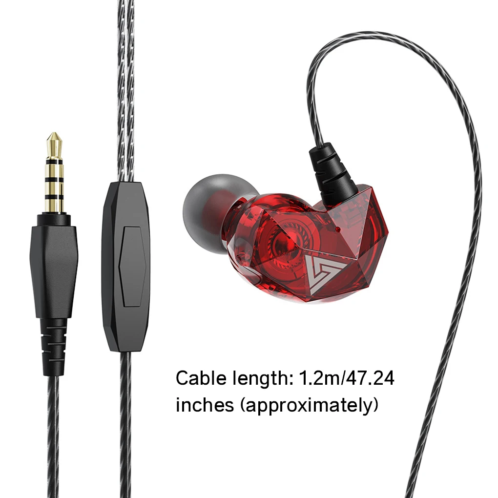 QKZ медный драйвер HiFi Спортивные профессиональные наушники в ухо для бега с