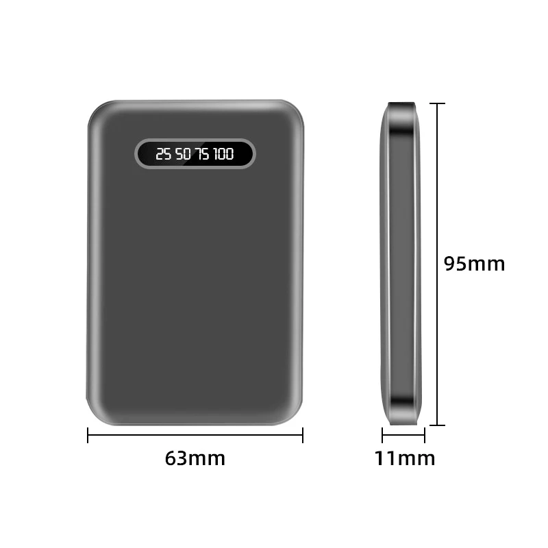 30000mAh банк силы Быстрая зарядка мини LCD цифровой дисплей телефон внешний