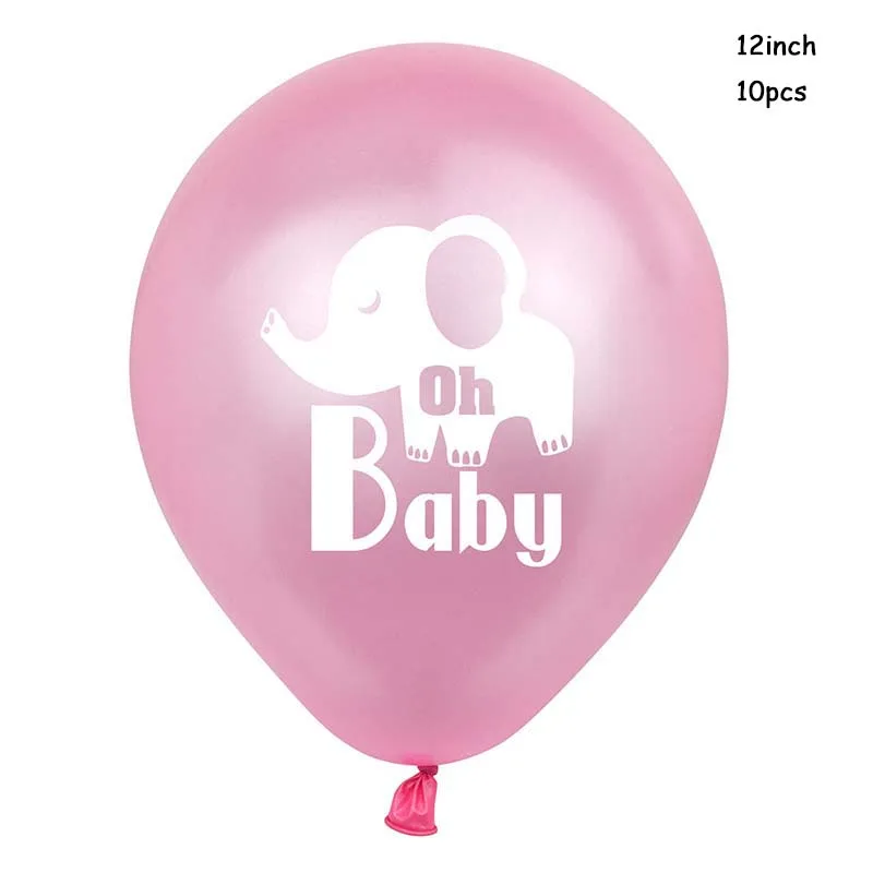 Близнецы вечерние 10 шт. 12 дюймов Oh Baby Elephant Воздушные шары Дети День Рождения