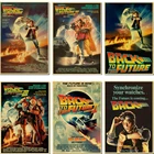 Научная фантастика Назад в будущее, классический кино, пропагандистский ретро-постер, автомобильное искусство, сделай сам, настенная наклейка, домашний бар, художественные плакаты, Декор