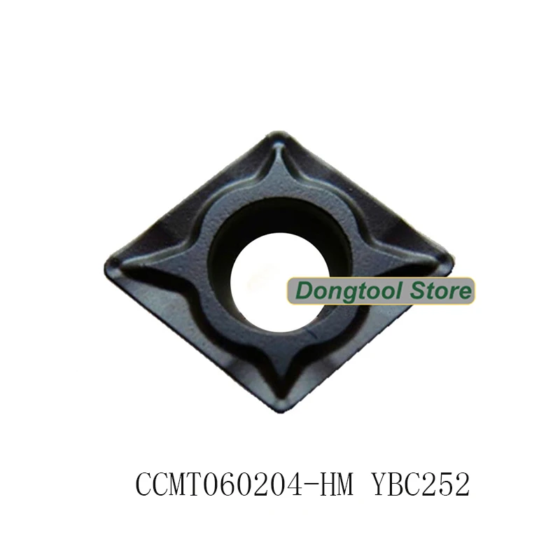 10 шт. CCMT060204 HM YBC252 zhuzhou алмазные карбидные режущие вставки токарный резец ЧПУ Инструменты для обработки стали