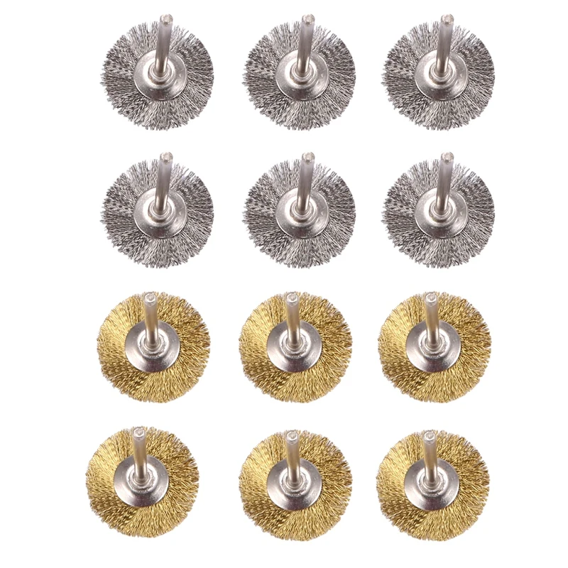 36Pcs Brass Steel Wire Brush Polishing Wheels Full Kit For Dremel Rotary Tools | Инструменты