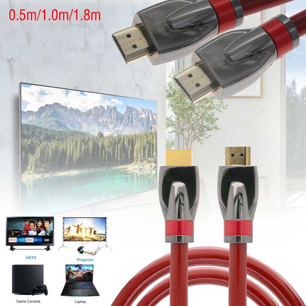 Кабель HDMI 2 1 8K 120 Гц 48 Гбит/с HDR 4:4:4 ARC видеошнур для HD ТВ PS4 проектора мультимедийный