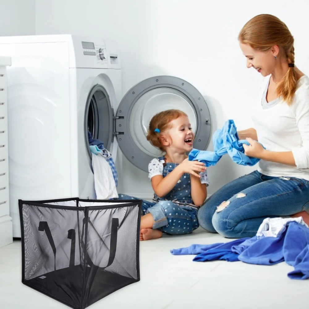 

2pcs Collapsible Foldable Laundry Basket Dirty Clothes Laundry Organizer