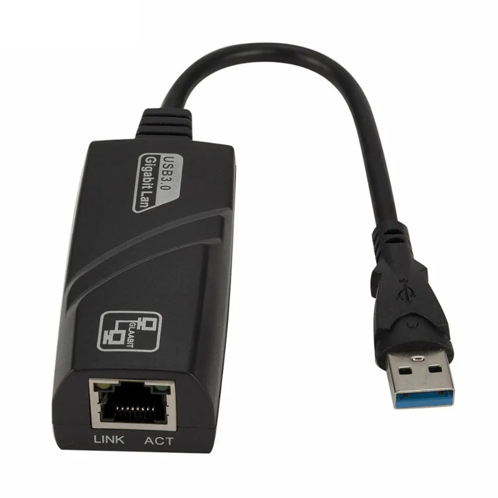 

Wired Usb 3.0 To Gigabit Ethernet Plastic Rj45 Lan (10/100/1000) Mbps Network Adapter Ethernet Network Card For Pc