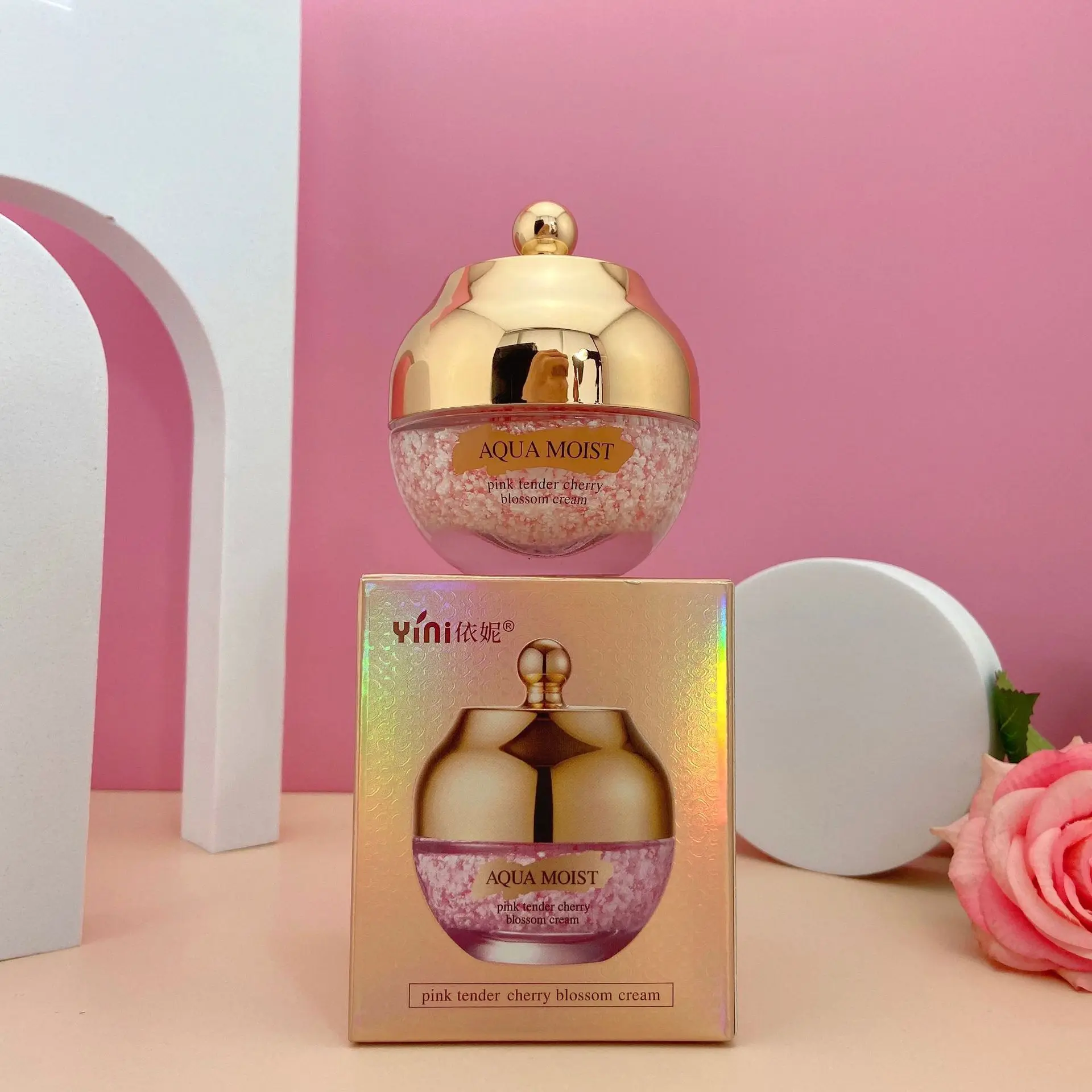

Skin care products moisturizing pink anti-wrinkle cherry cream moisturizing nourishing moisturizing cream foundation