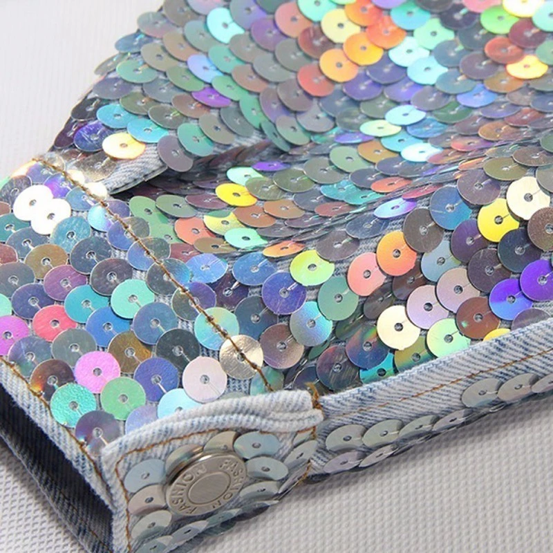 Куртка TWOTWINSTYLE с длинным рукавом и блестками | Женская одежда