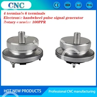 cnc pulse generator handwheel 5v 60mm 100ppr manual pulse generator handwheel rotary encoder electronic 4 terminal 6 terminal