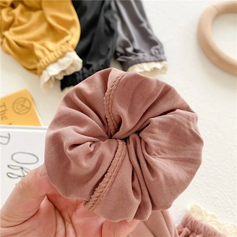 

2021 Summer New Girls Cute Loose Casual Lantern Pants Kids Princess Lace Anti Mosquito Trousers