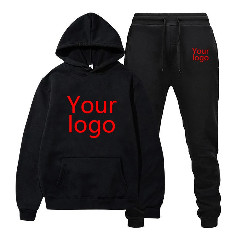 Men/women Customized Sportswear Sports Suit Hoodie Pants Diy Winter Autumn Sports Shirt Suit Casual Suit