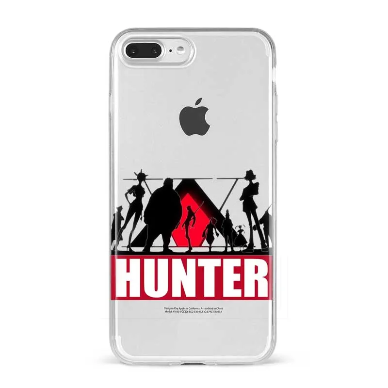 Милый мягкий силиконовый чехол HXH для телефона в стиле аниме Hunter X 3 iPhone 6s 7 8 Plus XR XS