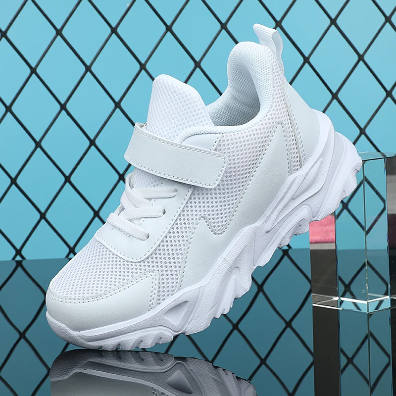 

Autumn Mesh Children Sneakers Breathable Flying Woven Boys White Shoes Girls Kids School Tennis Sports Trainers Toddler Soft