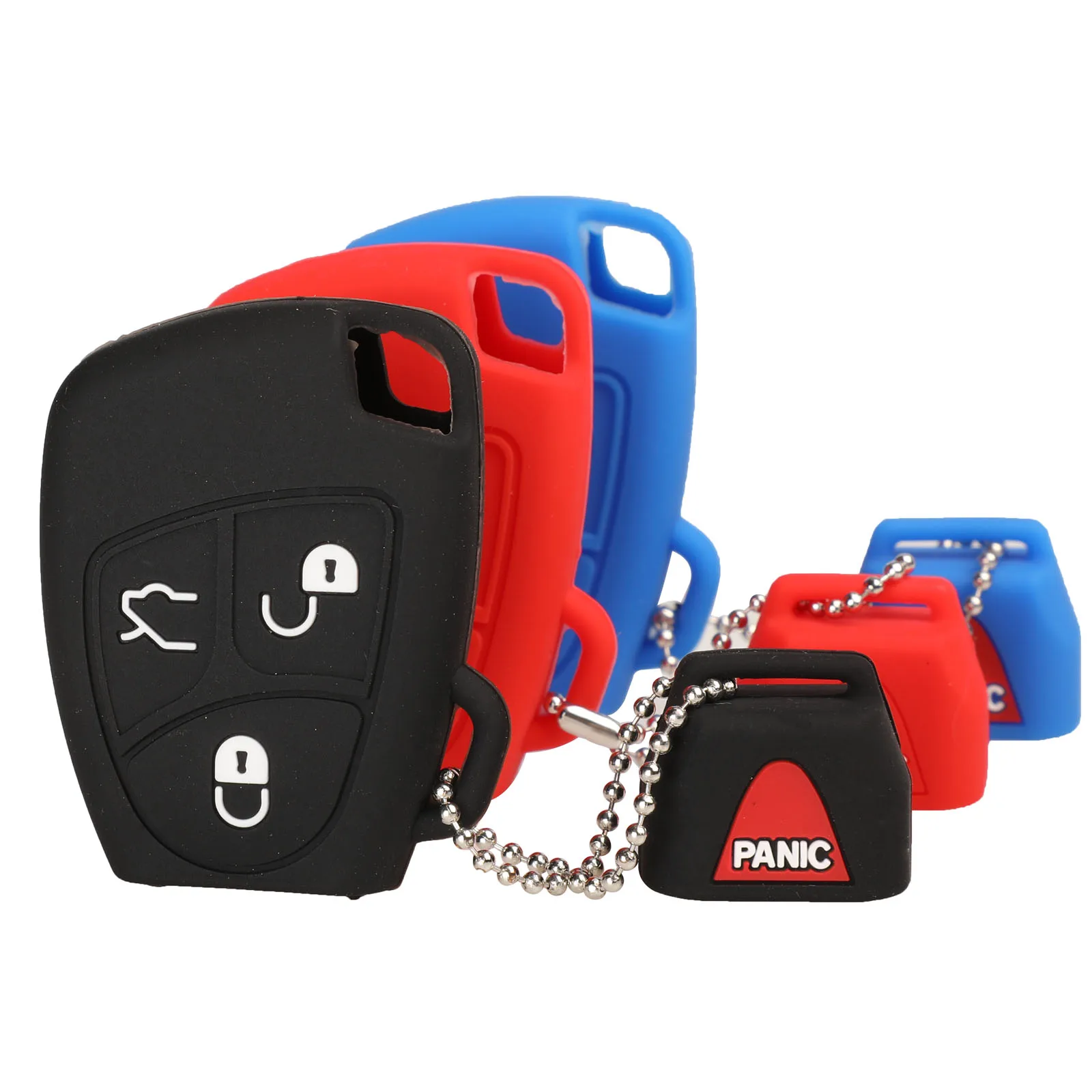 

Kutery Silicone Rubber Car Key Cover Case For Mercedes Benz B C E ML S CLK CL Remote Key Protector 4Buttons