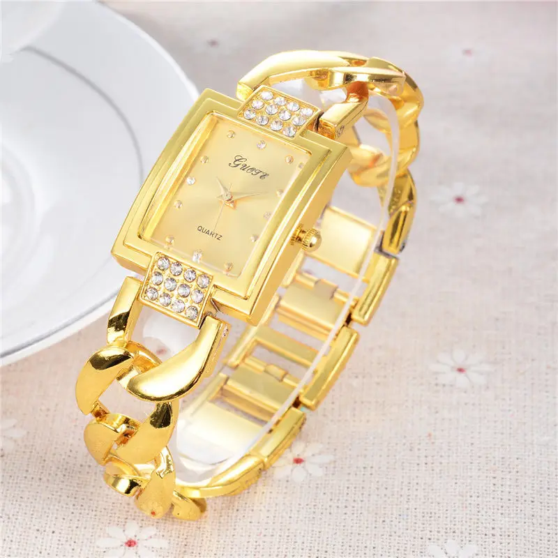 Роскошные женские часы с шипами из сплава темпераментные золотые Shi Ying модный