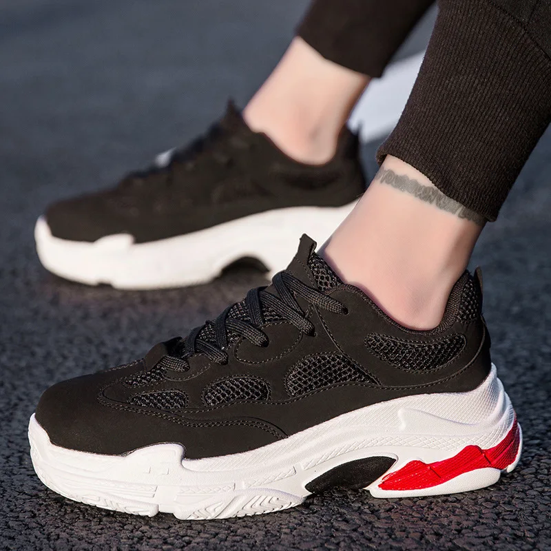 

The new 2021 autumn torre couples leisure platform shoes sneakers tide teenagers han edition men's shoes net surface joker