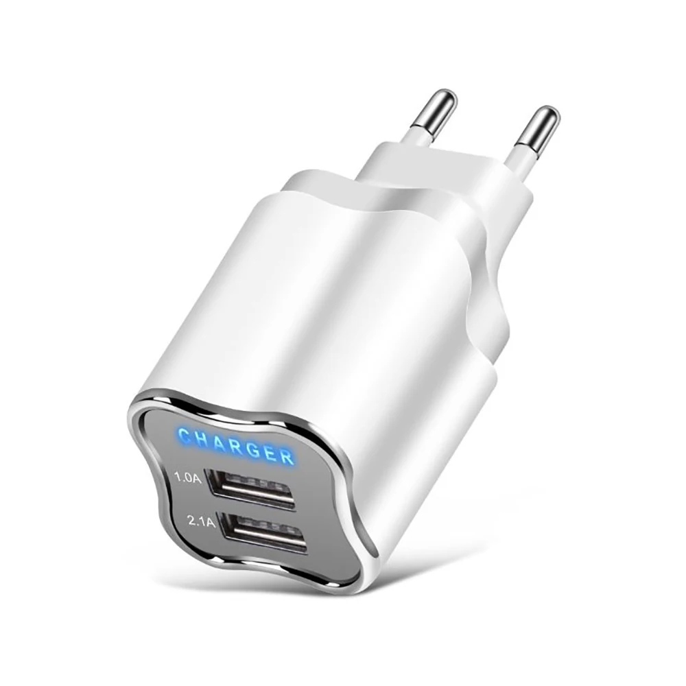 Мини двойной микро порт USB штекер Автомобильный держатель для телефона на стене