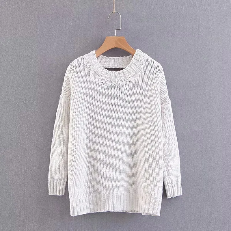 New autumn winter sweaters women large size loose wild knit jacket female middle-long hedging thicken coat | Женская одежда