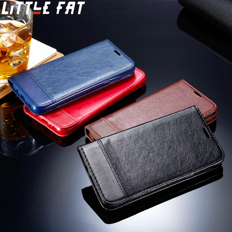 Чехол-бумажник из искусственной кожи Crazy Horse Note 10 чехол с клапаном для Samsung S6 S7 S9 S8