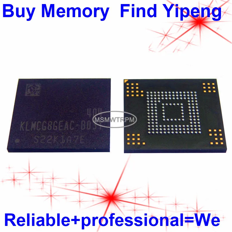 Флэш-память KLMCG8GEAC-B031 153FBGA EMMC 5,0 64GB KLMCG8GEAC
