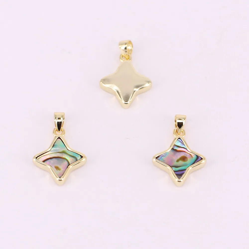 Подвеска в виде звезды 13x19 мм с украшением швабры высококачественная