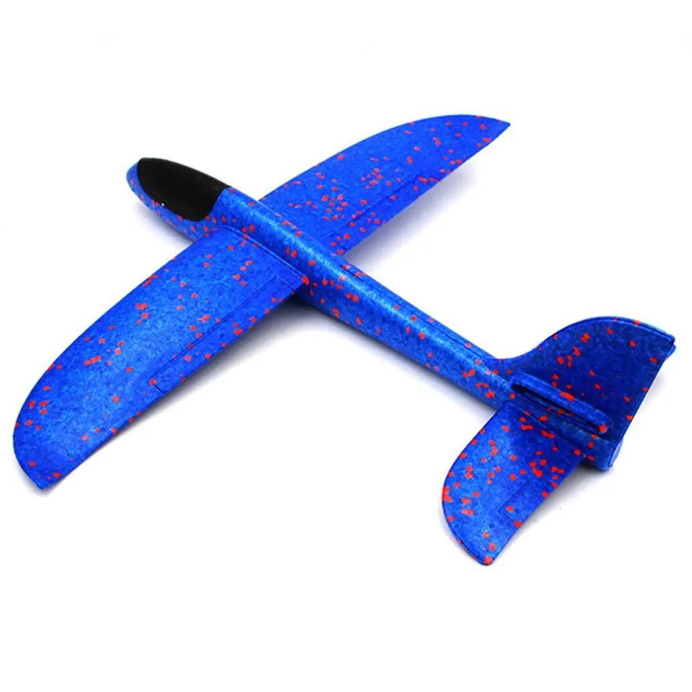 

Детская модель для детей ручной работы летающий самолет Большой 48 см полный светодиодный пенопластовый Летающий планер демонстрационный д...