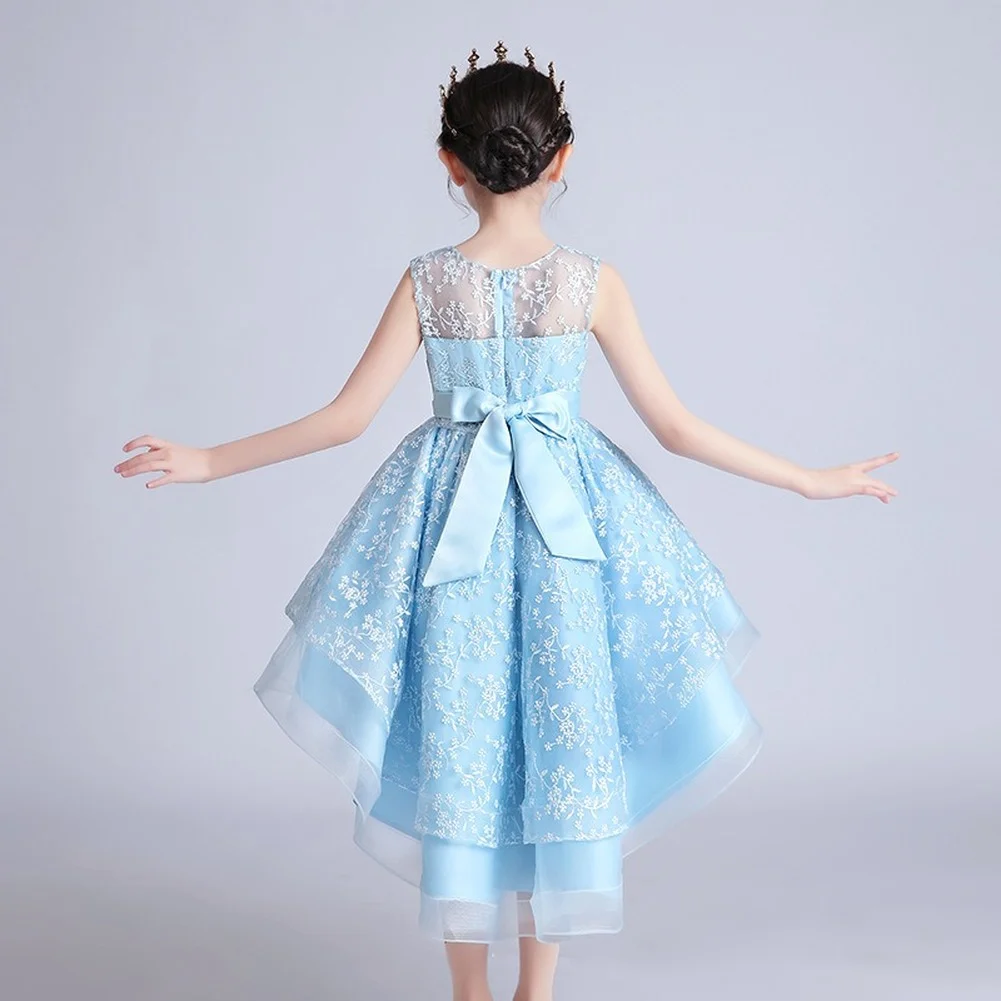 

Embroidery Princess Dress Fashion Kids Dresses Girls Puff Fairy Swallowtail Evening Dress Christmas Halloween Dress Clothes