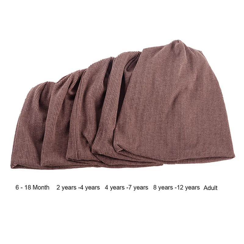 Geebro Детские подростковые вязаные ребристые шапки бини Модные Взрослые простые