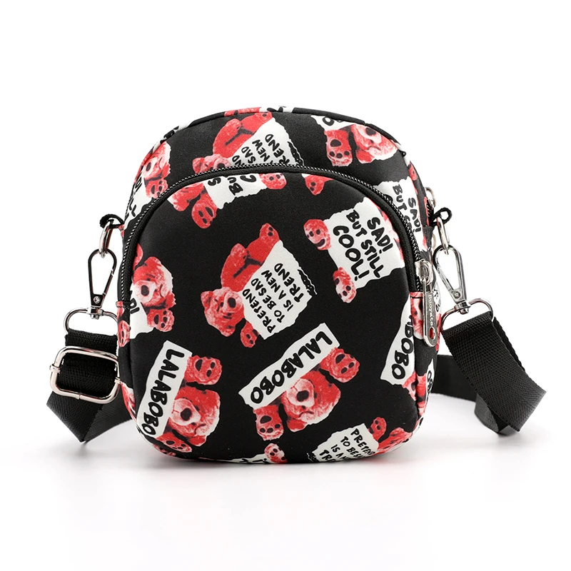 

2021 New fashion personality hundred printed one-shoulder bag