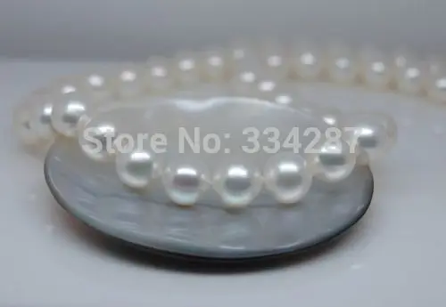 

32" Long Noble 8-9mm Round AAAA White Pearl Necklace