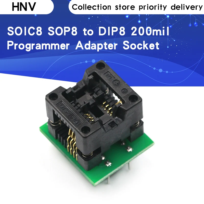 SOIC8 SOP8 К DIP8 адаптер программатора EZ гнездо модуля преобразователя 150 мил 200 |