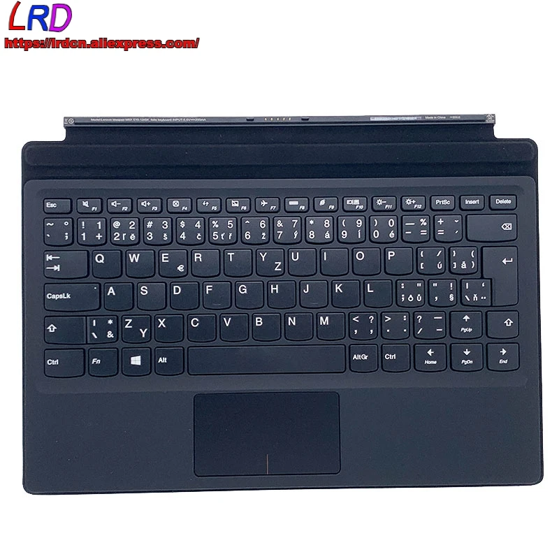 New Original CZ Czech Portable Mini Base Folio Keyboard Case for Lenovo Ideapad Miix 510 -12IKB -12ISK Tablet 5N20N21140 enlarge