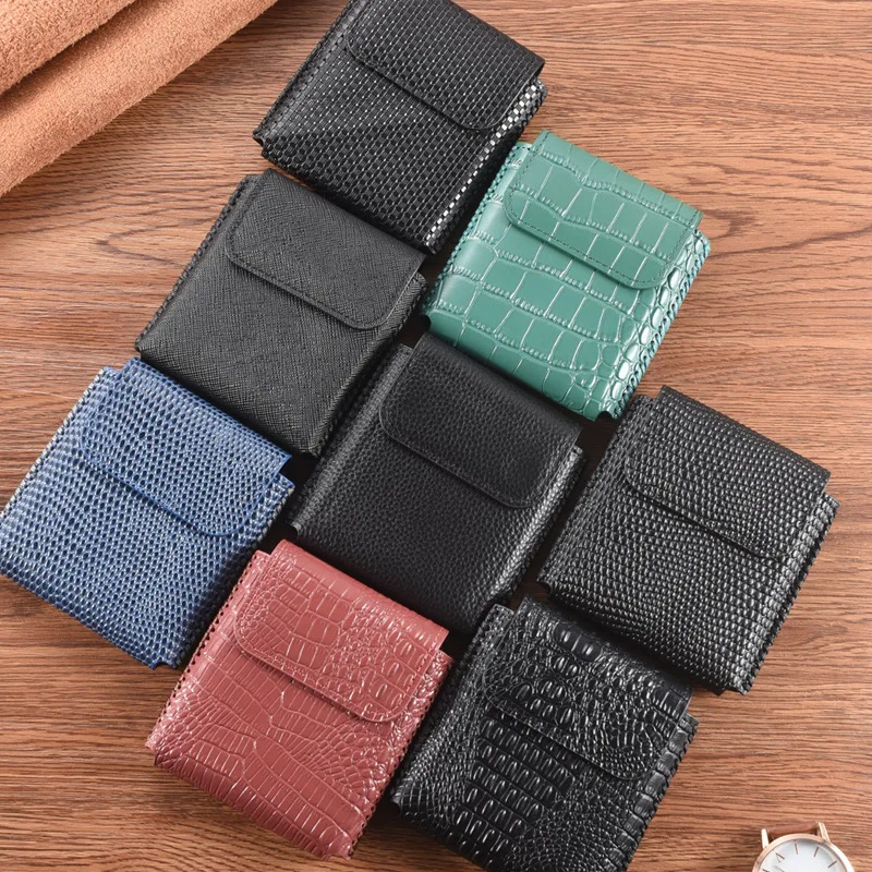 Genuine Leather Case Pouch For Samsung Galaxy Z Flip 3 Protective for Motorola Razr 5g Bag | Мобильные телефоны и
