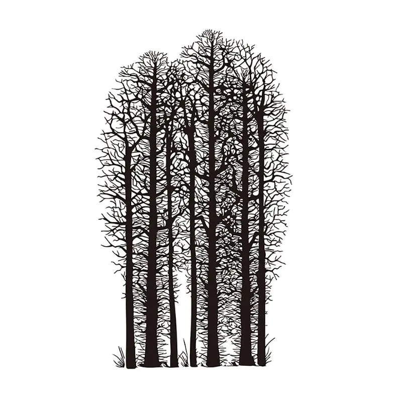 Сказочный лес украшение штамп для изготовления открыток|Штампы и печати| |